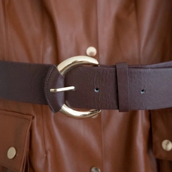 Zara faux leather dress - Picture 13 of 14